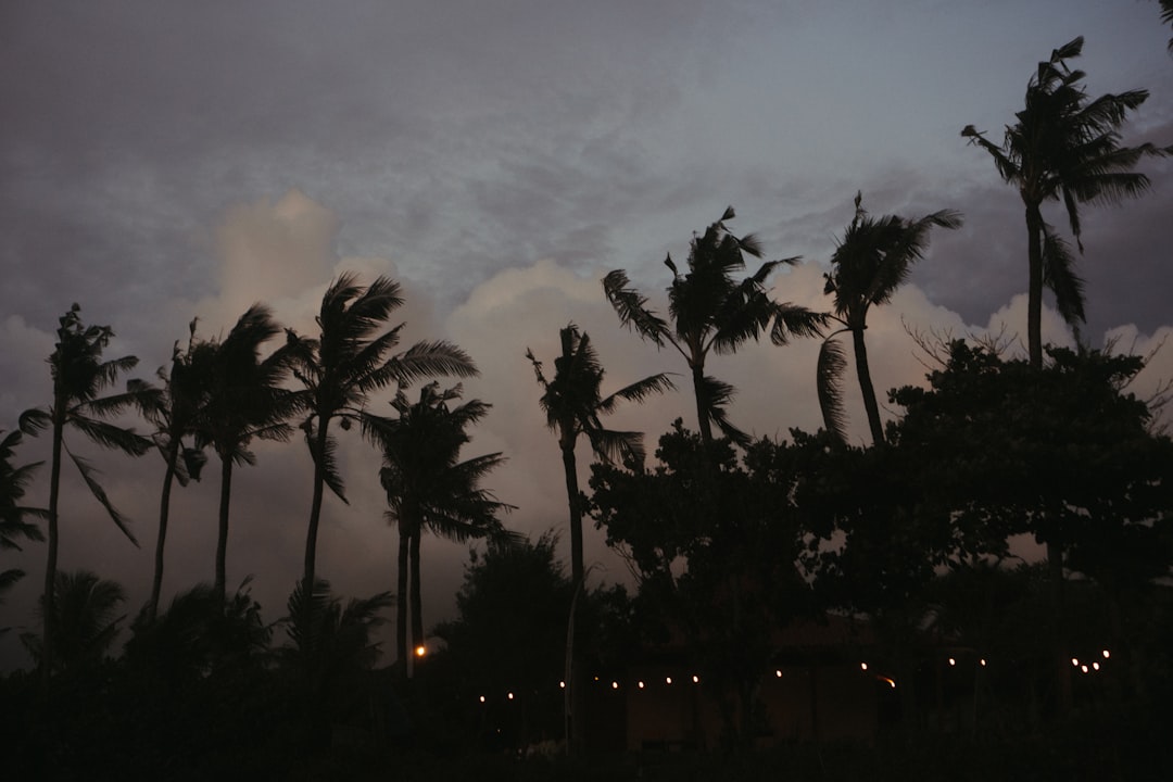 Bali Temple at Sunset